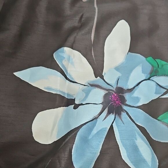 Lord & Taylor Black Floral Maxi Skirt With Petticoat - Picture 11 of 16